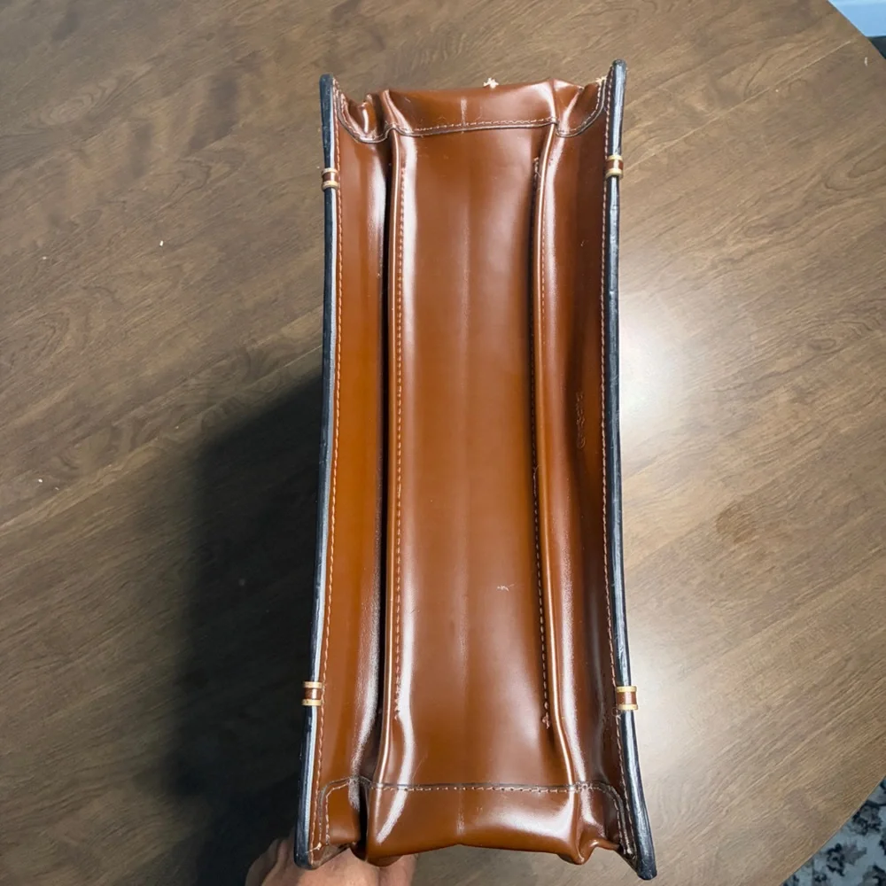 Korchmar Churchill Classic Top Frame Leather Lawyer Briefcase 18